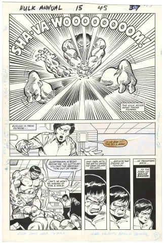 Incredible Hulk Annual #15 p45 (½ Splash)(Transformation)