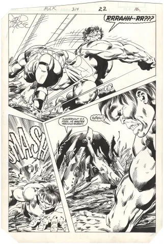 Incredible Hulk #314 p22 (3-Panel Juggernaut)