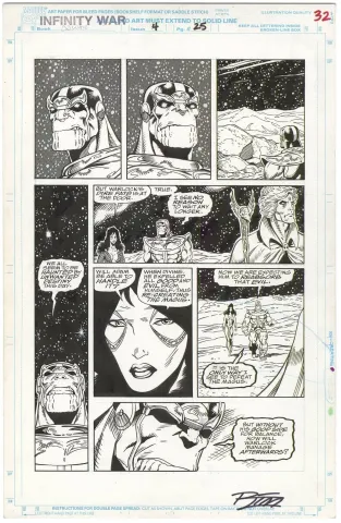 Infinity War #4 p25 (Signed)