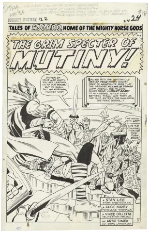 Journey Into Mystery #122 p1 (Signed Large Art Splash)