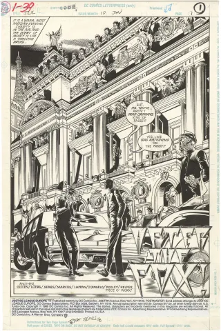 Justice League Europe #10 p1 (Eiffel Tower)