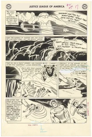 Justice League of America #10 p7 (Cover Scene)(Large Art)