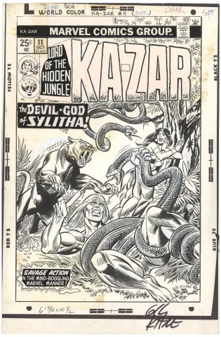 Ka-Zar #11 Cover (Signed)