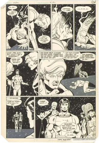 Legion of Super-Heroes #302 p21 (Signed)