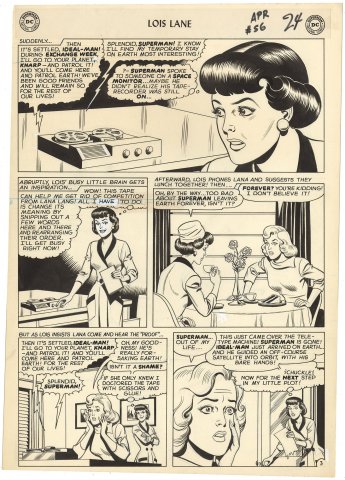 Superman’s Girl Friend Lois Lane #56 P3 (Large Art) Comic Art