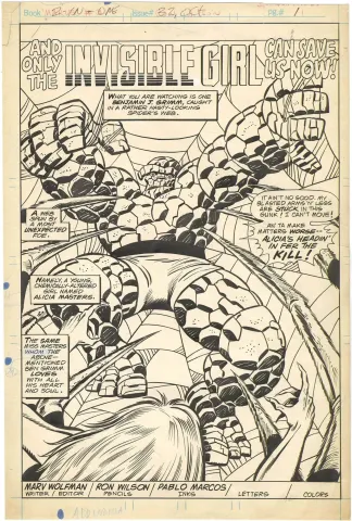 Marvel Two-In-One #32 p1 (Splash)
