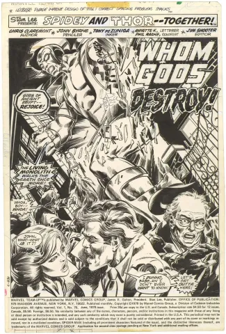 Marvel Team-Up #70 p1 (Splash)(Signed)