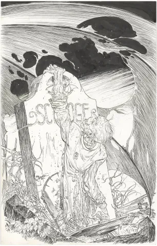 Marvel Zombies Christmas Carol #5 Cover (Scrooge!)