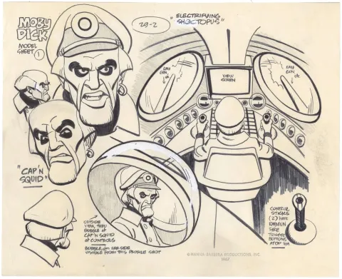Moby Dick Cartoon Model Sheet
