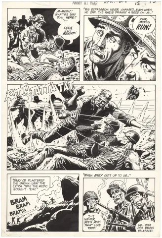 Our Army at War #218 p13 (The Medic-Sacrifice)