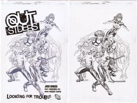 Outsiders Looking for Trouble TPB Cover