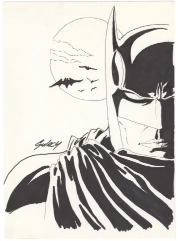 Paul Gulacy | Paul Gulacy Batman Commission (2010) (Signed) | Nostalgic Investments