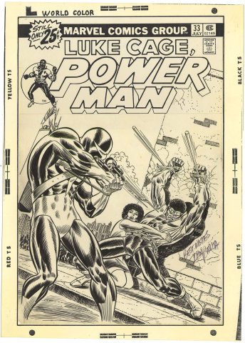 Power Man #33 Cover (Signed) Comic Art