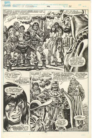 Savage Sword of Conan #199 p21 (½ Splash)
