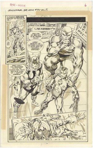 Sensational She-Hulk #44 p5 (Splash)(First Captain America)