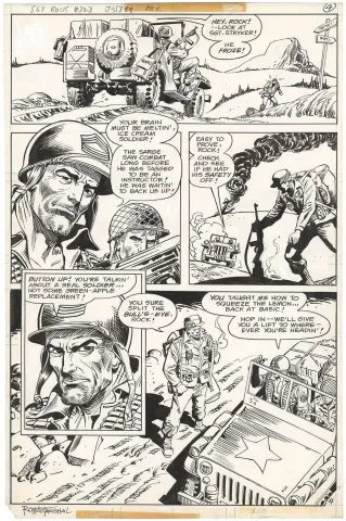 Dick Ayers | Sgt. Rock #323 p4 (Signed) | Nostalgic Investments