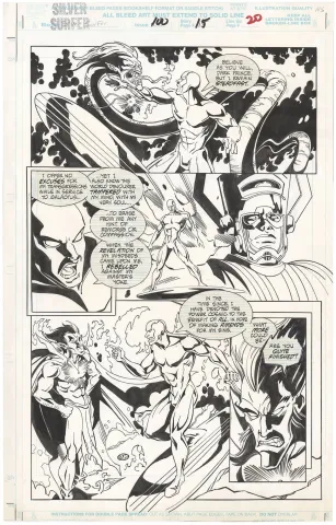 Silver Surfer #100 p15 (Galactus-Mephisto)