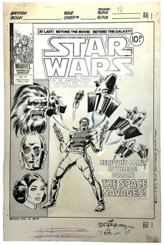 Star Wars Weekly #18 Cover (Early Cover)