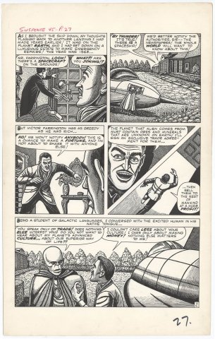 Comic Art For Sale from Coollines Artwork, KIRBY, JACK - Tales To Astonish # 39 pg 1, large size splash fifth Ant-Man issue vs Scarlet Beetle by Comic  Artist(s) Jack Kirby