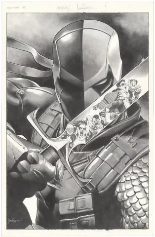 New Teen Titans #28 Cover (Variant) (Signed)