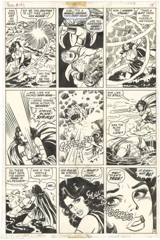 Thor #197 p14 (Lady Sif Magic)
