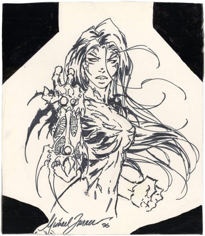 Michael Turner Witchblade Illustration (Very Early)