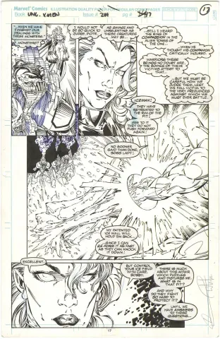 Uncanny X-Men #284 p17 (Signed)