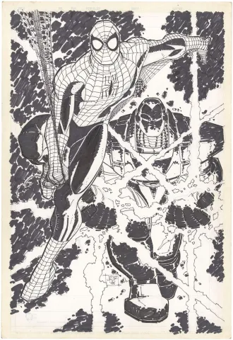 Wizard Magazine: Romita Jr. Spider-Man Pin-Up
