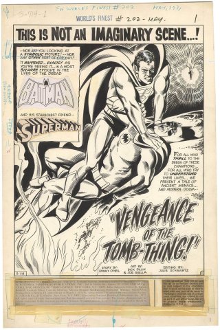 World’s Finest Comics #202 P1 Comic Art