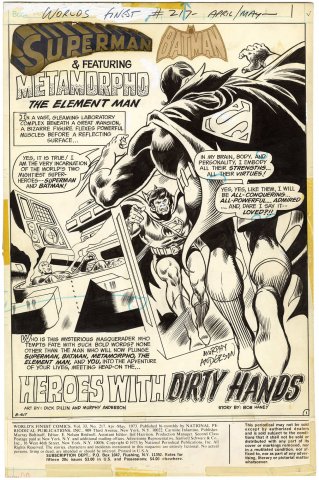 World’s Finest Comics #217 P1 (Signed) Comic Art