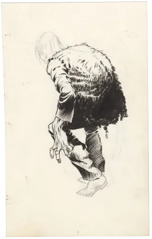 Bernie Wrightson | Wrightson Frankenstein Sketch | Nostalgic Investments