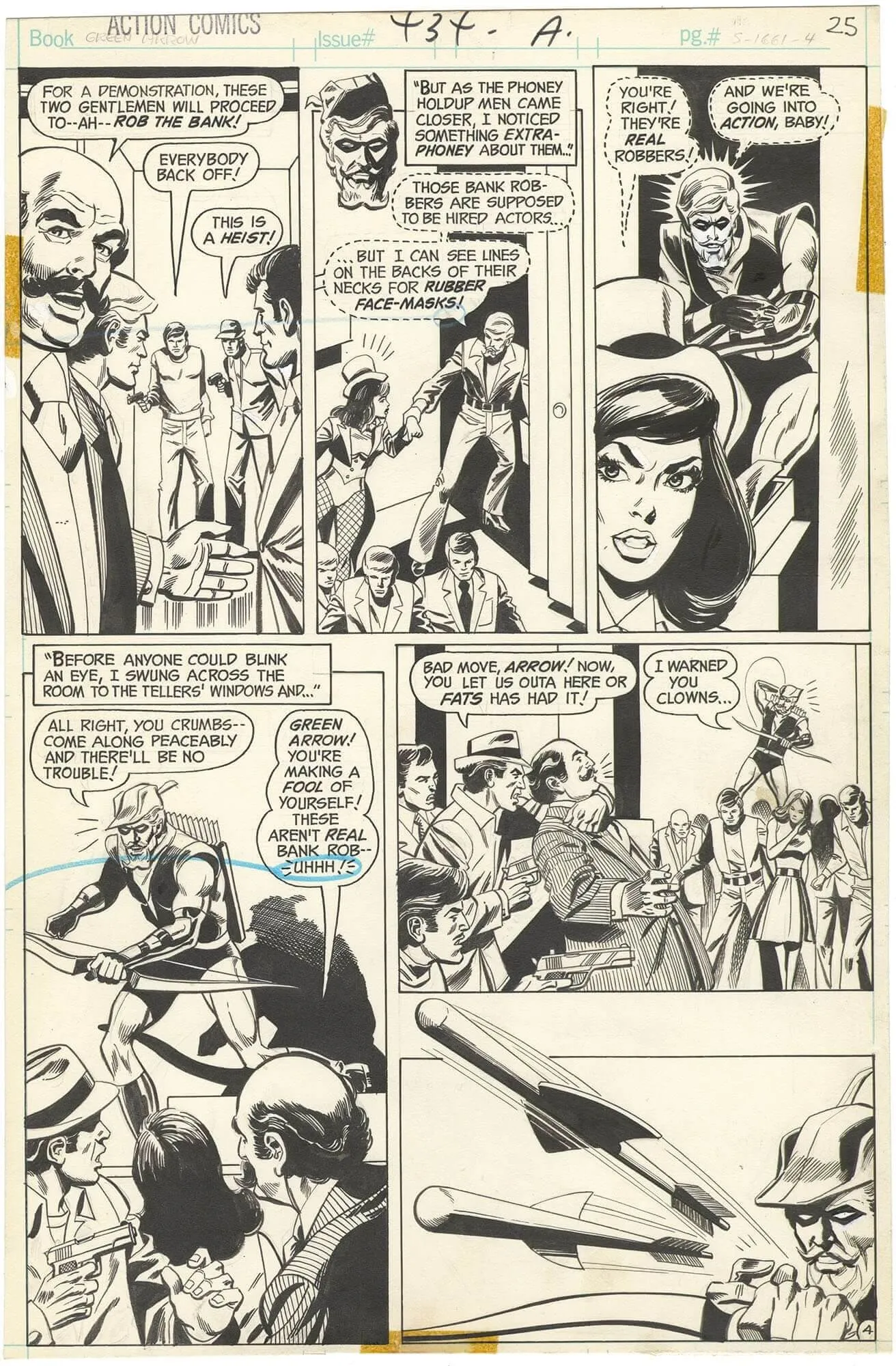 Action Comics #434 P4 Comic Art