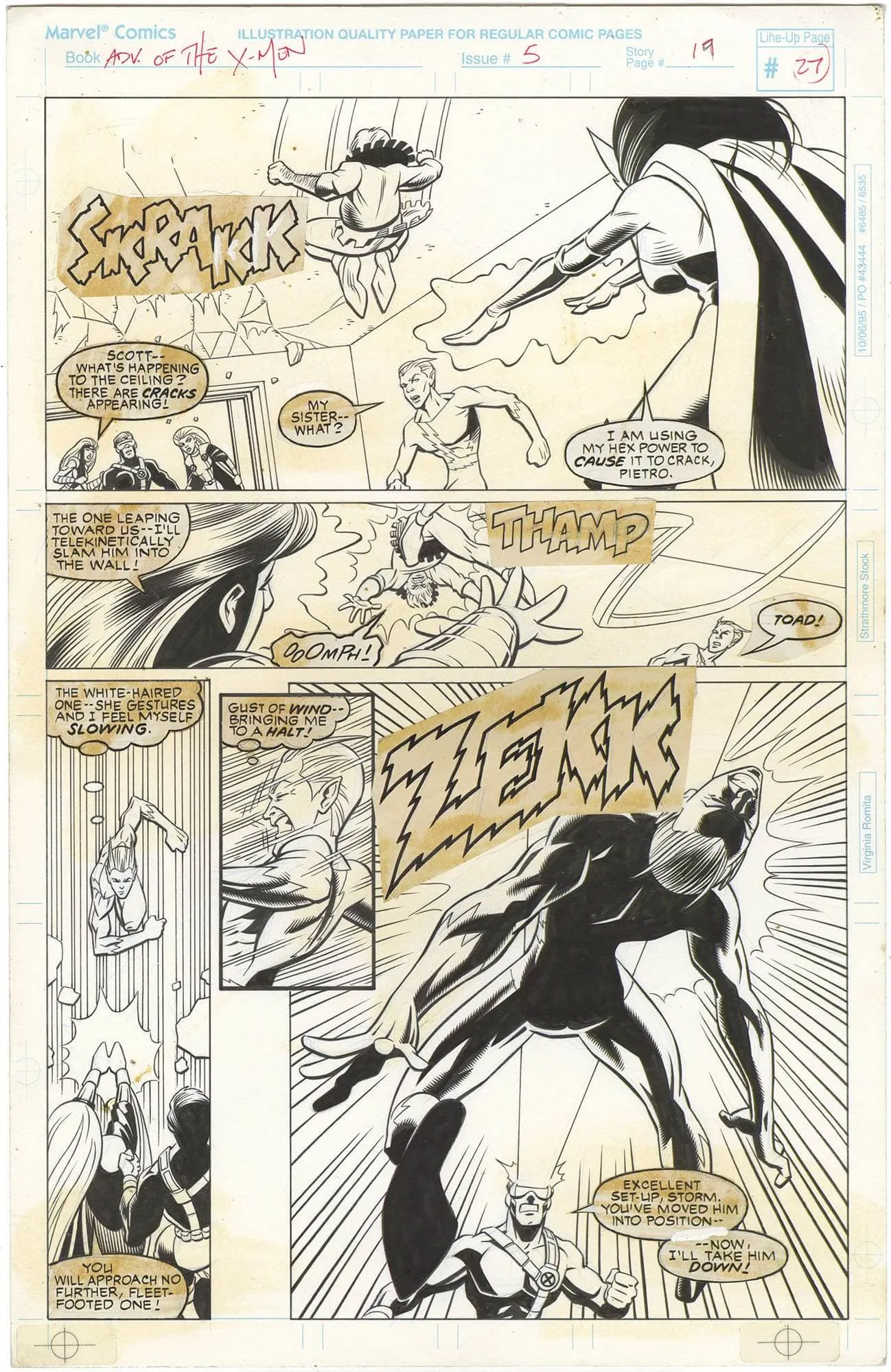 Adventures Of The X-Men #5 P19 Comic Art