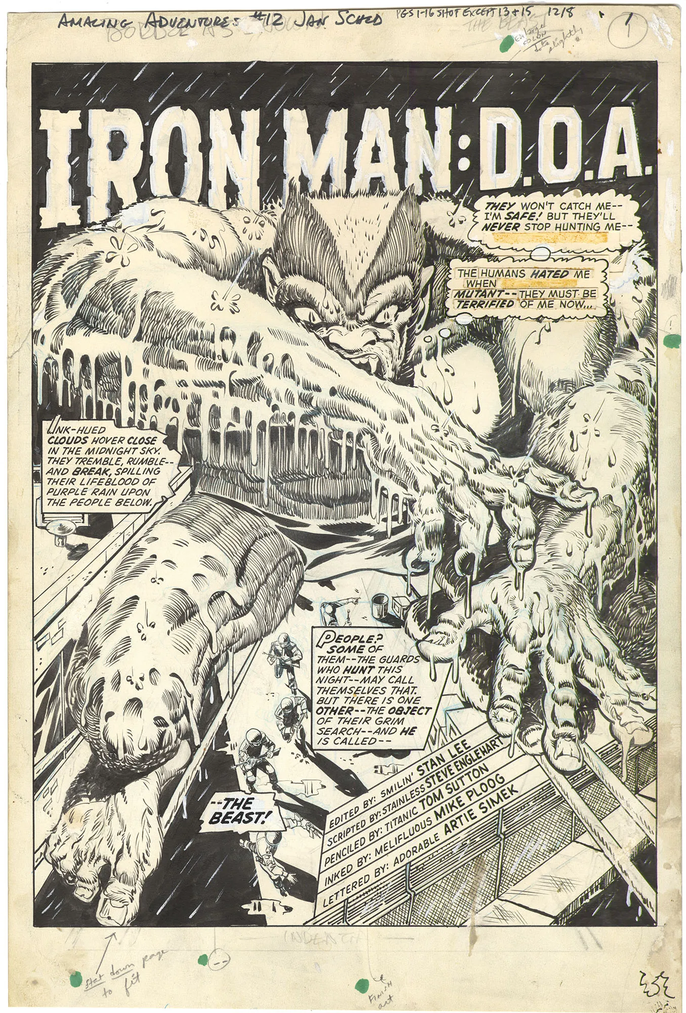 Amazing Adventures #12 p1 (Second Furry Beast)