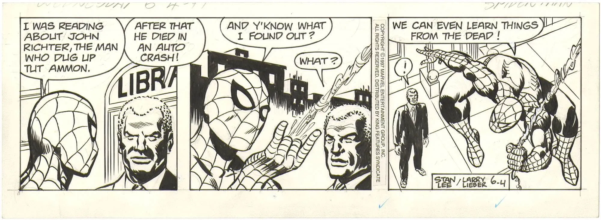 Amazing Spider-Man Strip 1997-06-04 Comic Art