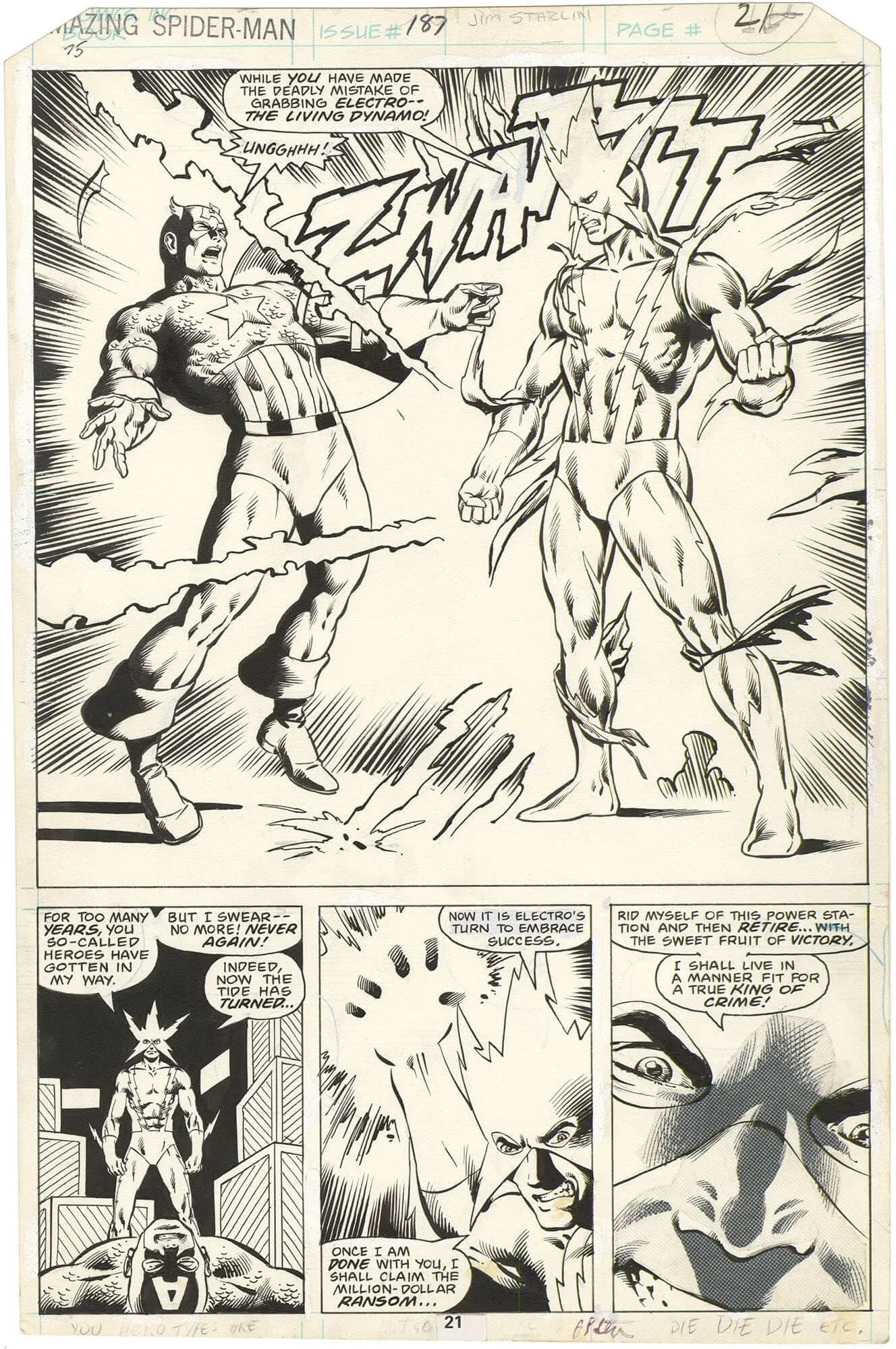 Amazing Spider-Man #187 p21 (It’s Electric)(Splash)