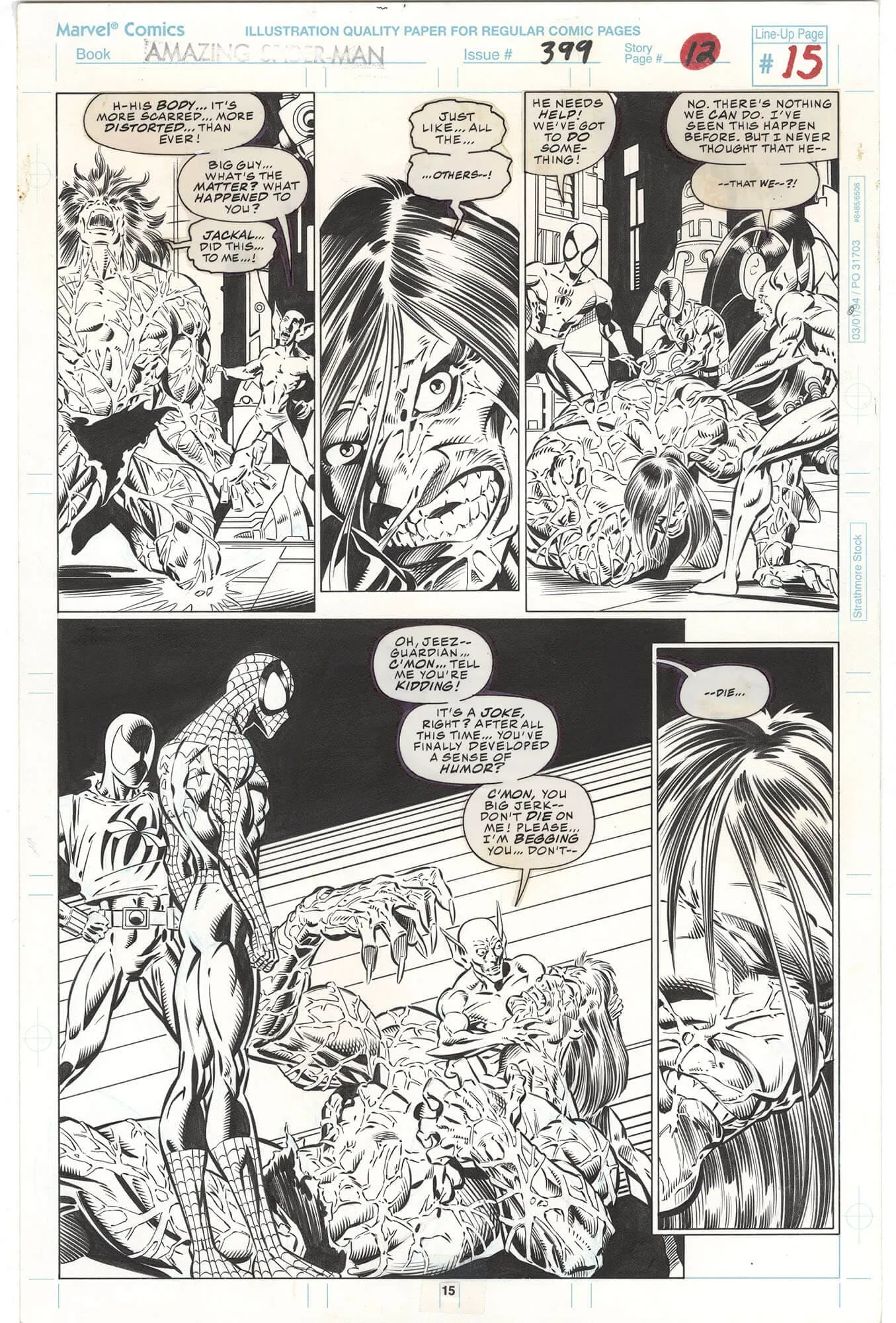 Amazing Spider-Man #399 P15 (Scarlet Spider!) Comic Art