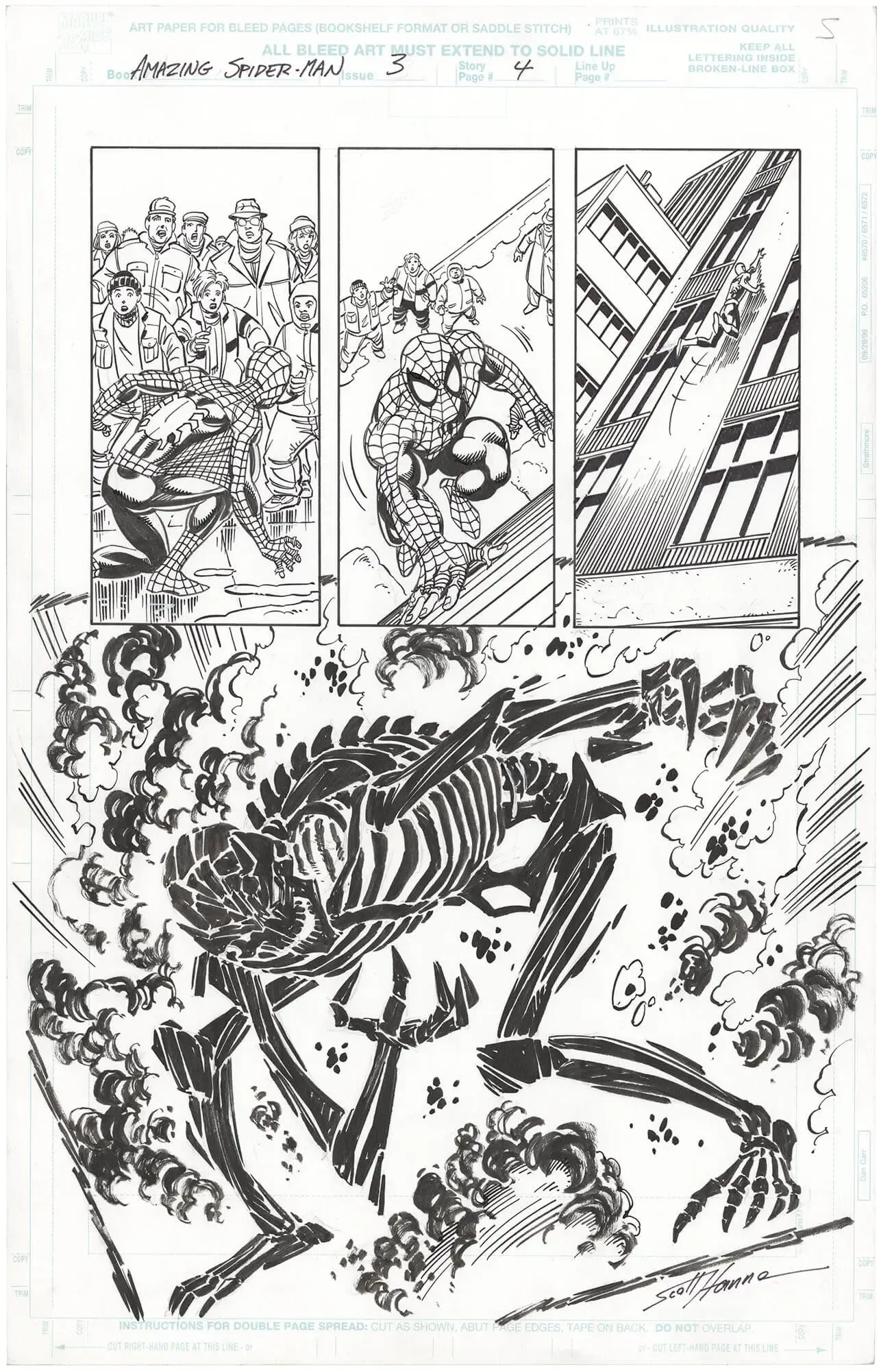 Amazing Spider-Man #3 p4 (½ Splash) (Signed)