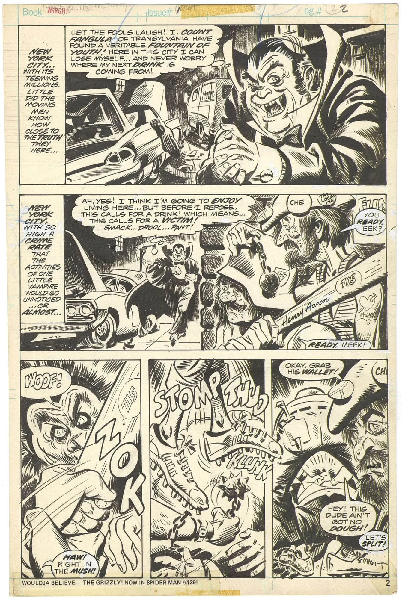 Arrgh! #1 P2 (First Issue) Comic Art