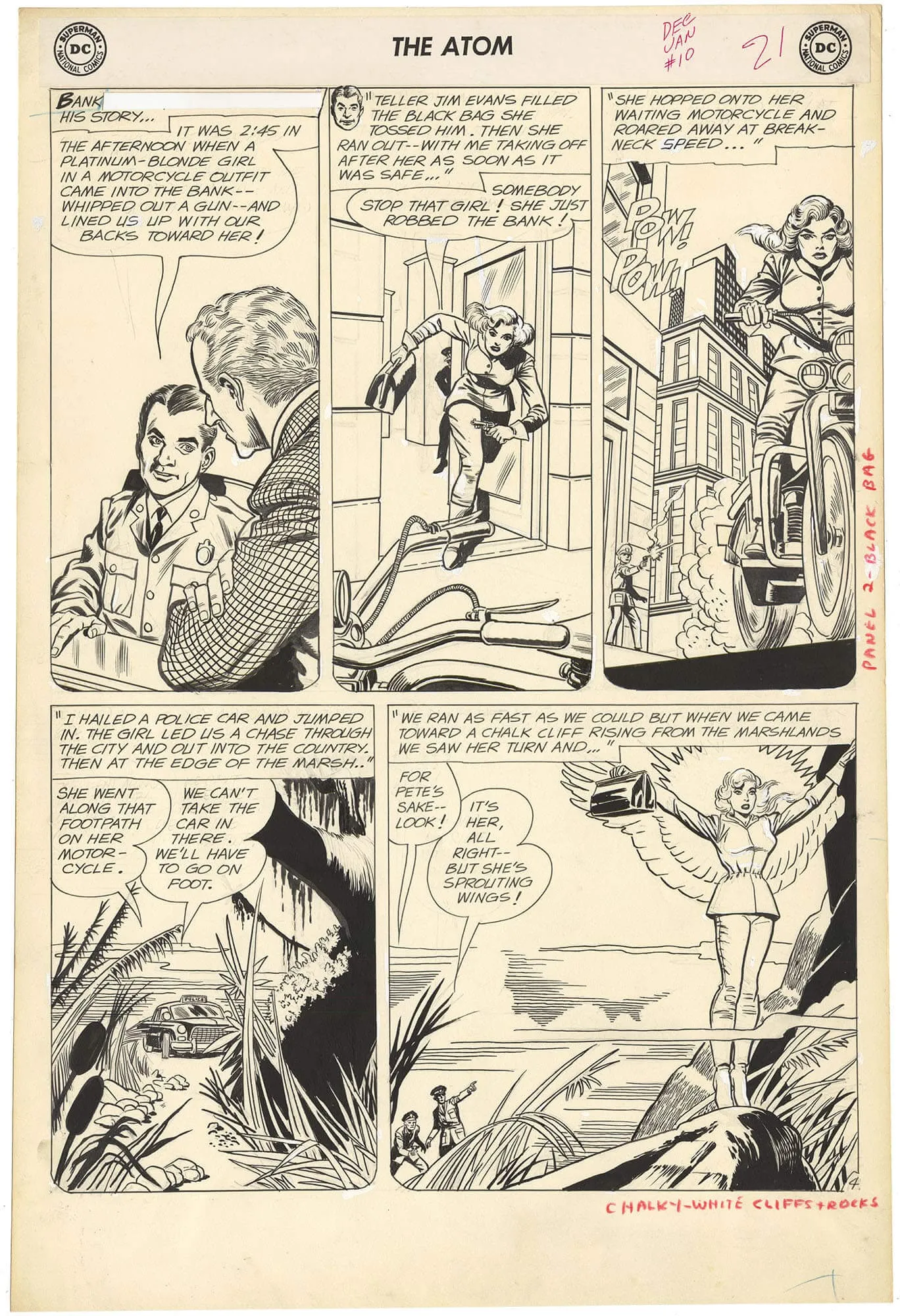 Atom #10 P4 (Large Art) Comic Art