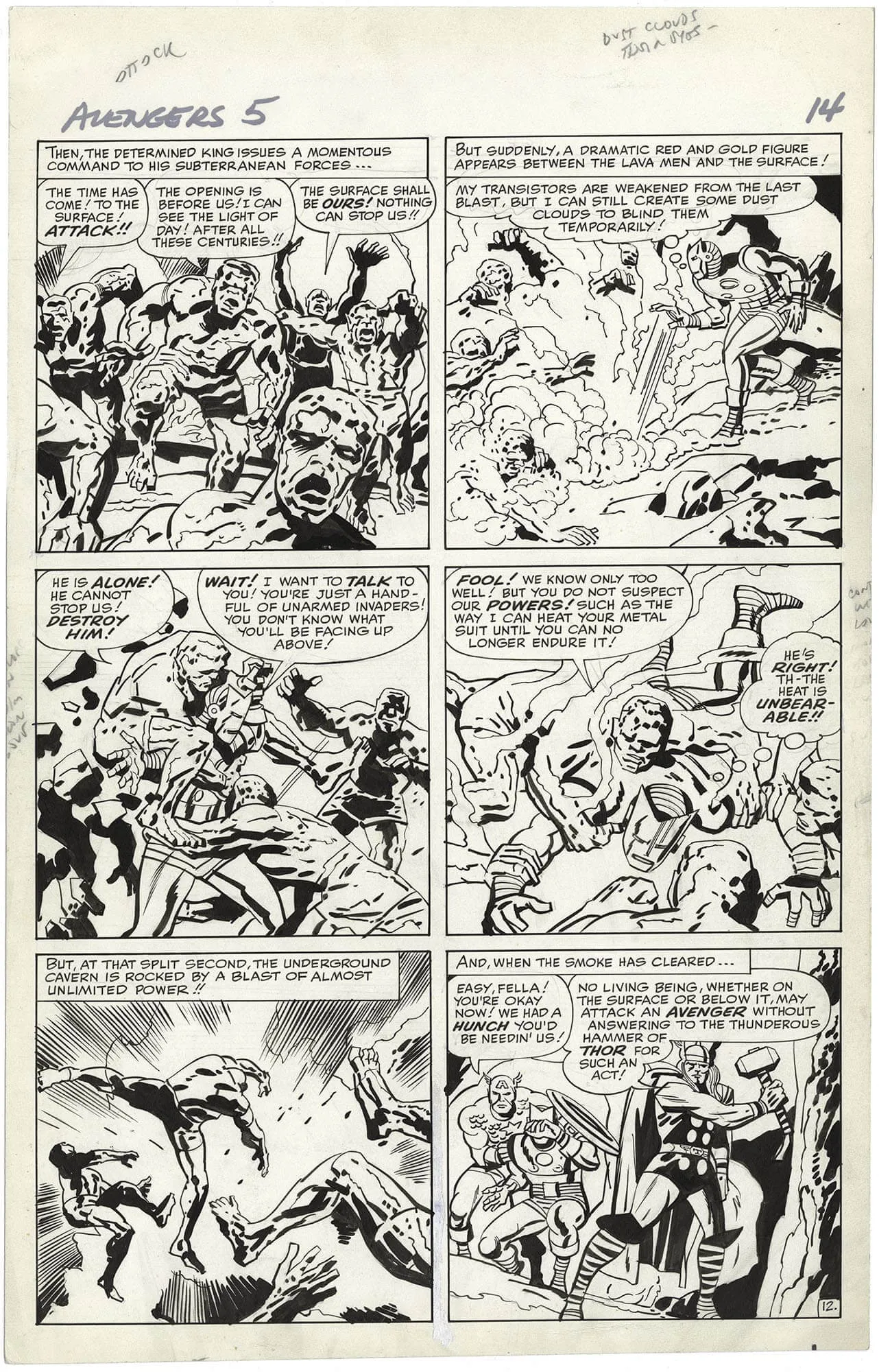 Avengers #5 P12 (Large Art) Comic Art