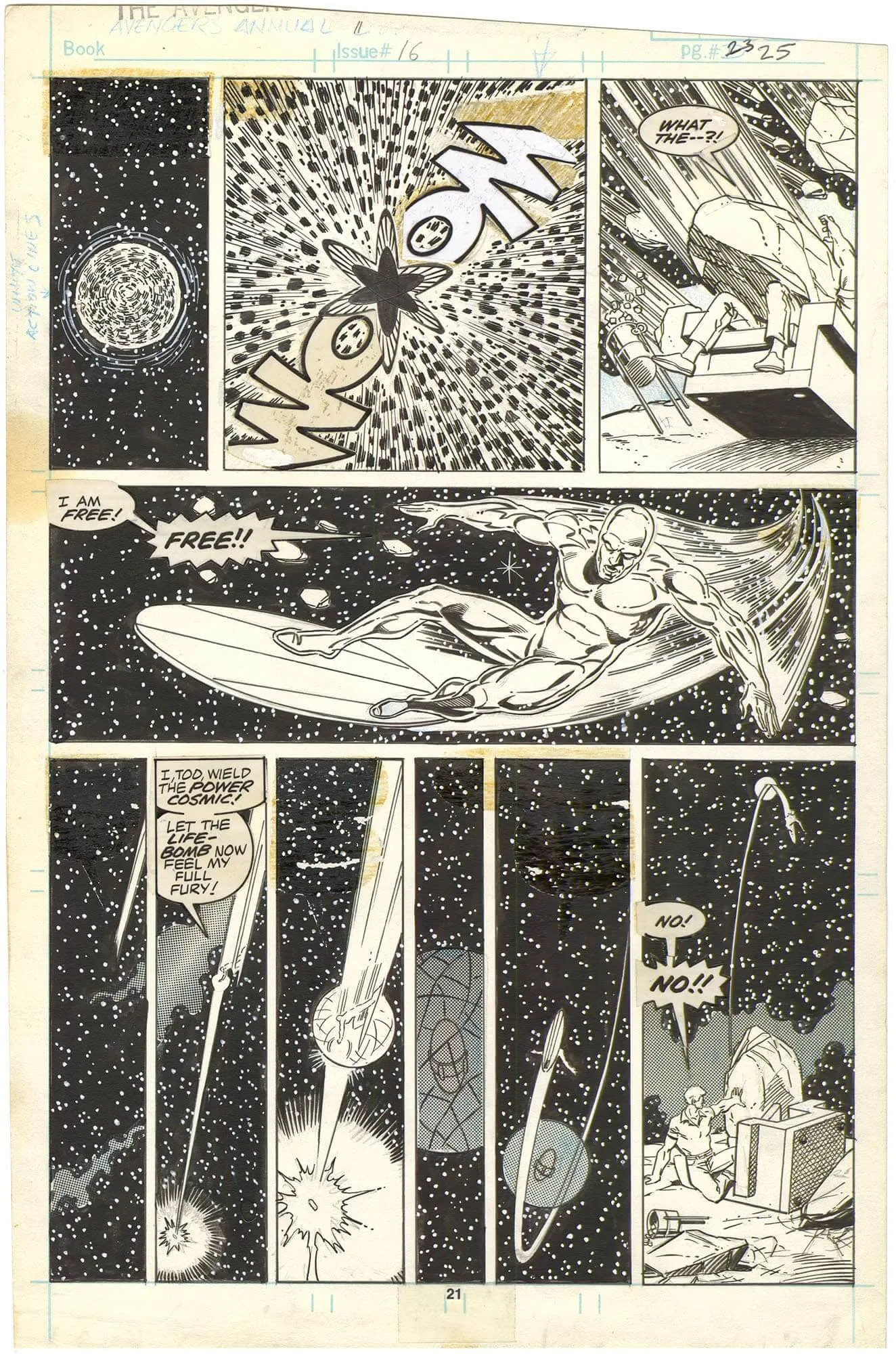 Avengers Annual #16 P21 Comic Art