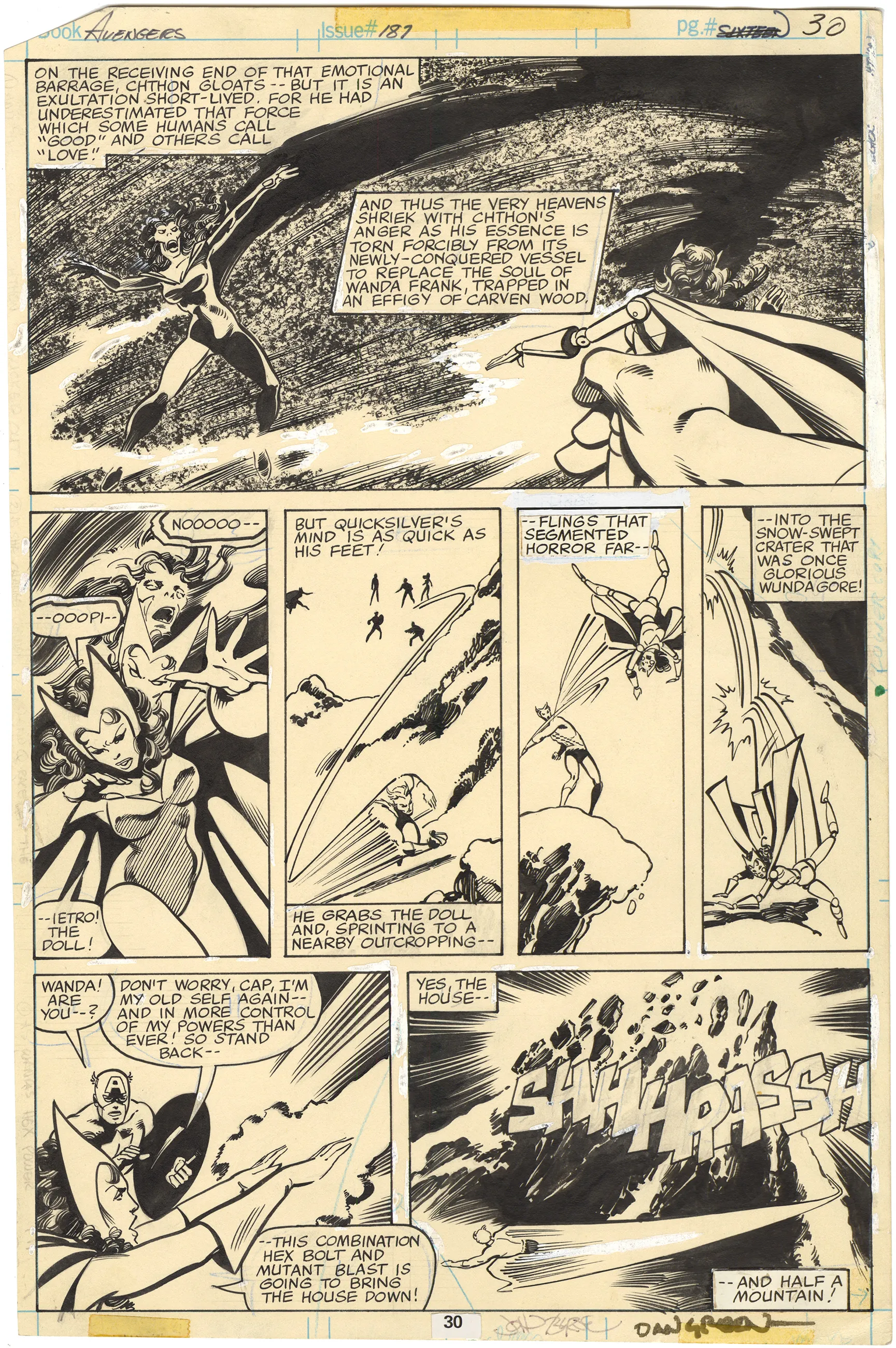 Avengers #187 p30 (Signed)