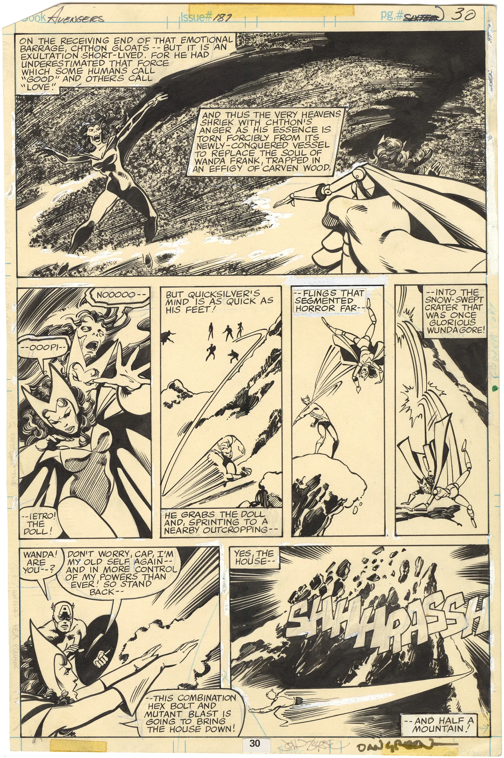 Avengers #187 p30 (Signed)