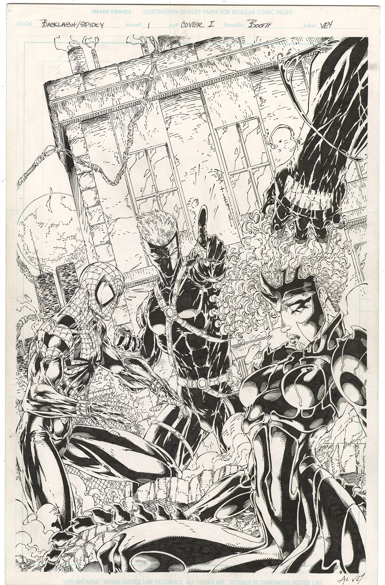 Backlash/Spidey #1 Variant Cover