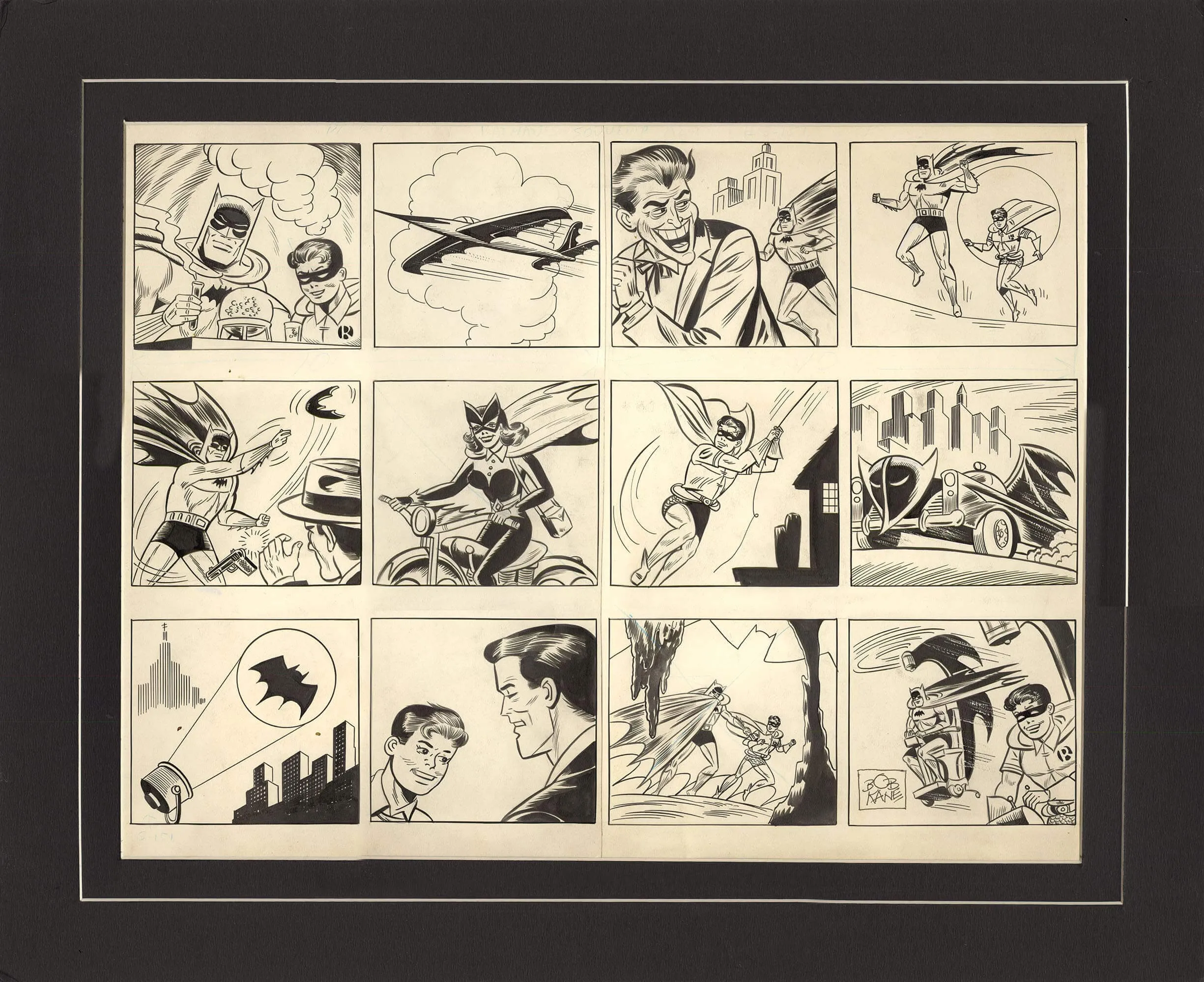 Batman Annual #2 P40+41 (Calendar- Signed) Comic Art