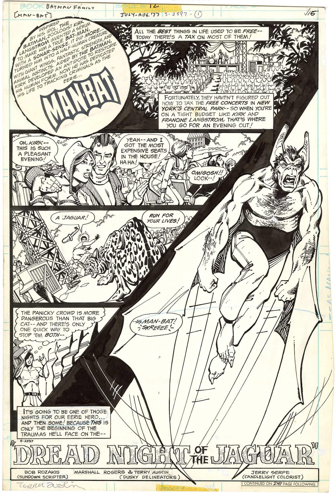 Batman Family #12 p1 (Signed)