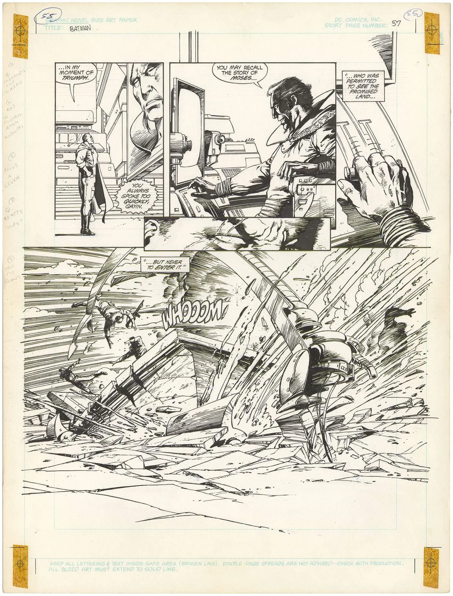 Batman: Son Of The Demon #1 P57 (Ras Al Ghul) Comic Art
