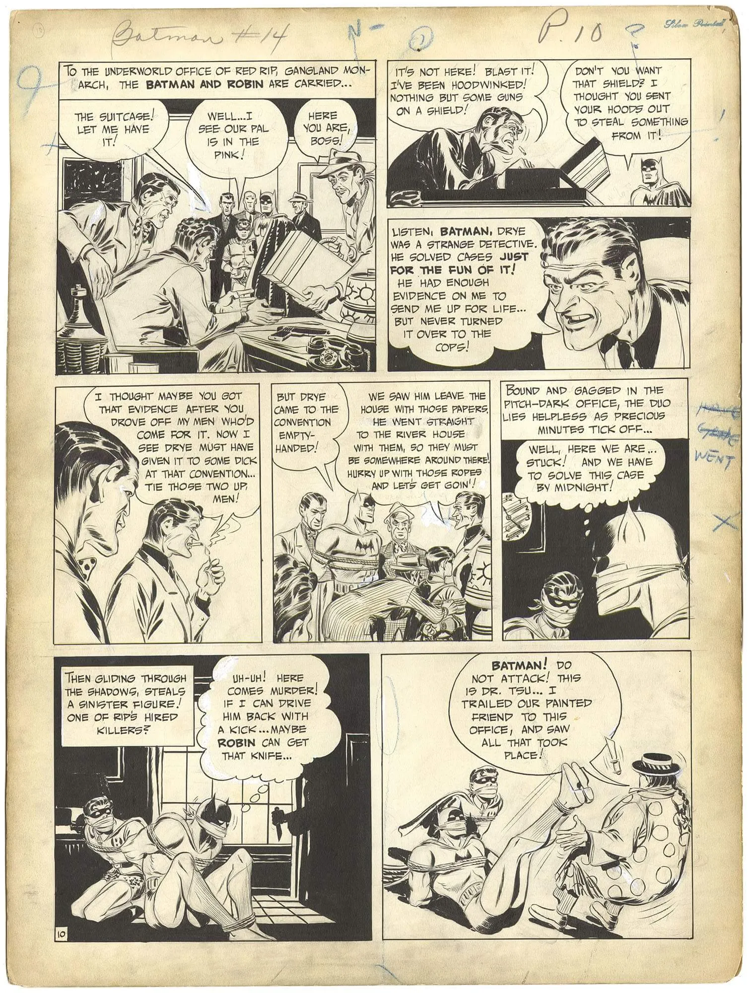 Batman #14 P10 (Large Art)(Historic) Comic Art