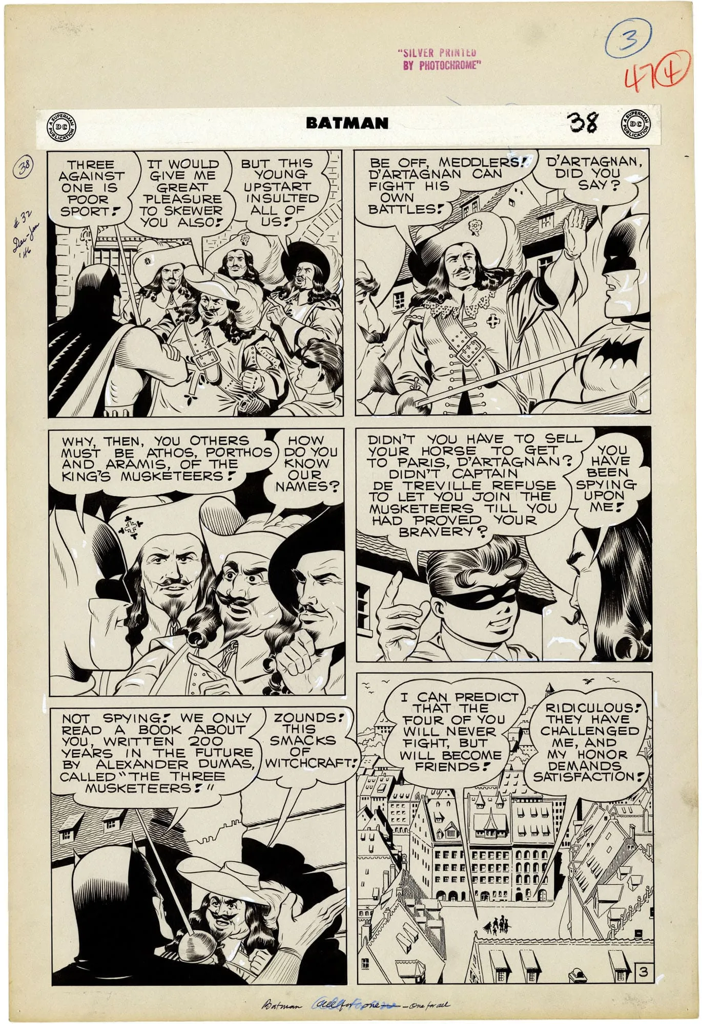 Batman #32 P3 (Large Art) Comic Art